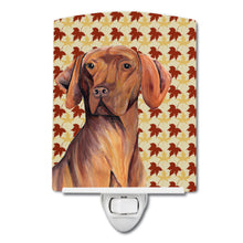 Load image into Gallery viewer, Vizsla Fall Leaves Portrait Ceramic Night Light SC9219CNL