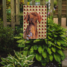 Load image into Gallery viewer, Vizsla Fall Leaves Portrait Garden Flag – Decorative Outdoor Yard Flag