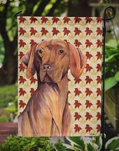 Load image into Gallery viewer, Vizsla Fall Leaves Portrait Garden Flag – Decorative Outdoor Yard Flag