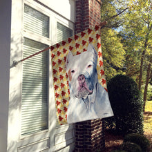 Load image into Gallery viewer, Pit Bull Fall Leaves Portrait Flag Canvas House Size