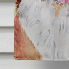Load image into Gallery viewer, Saint Bernard Fall Leaves Portrait Flag Canvas House Size