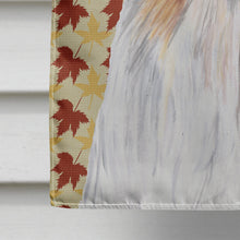 Load image into Gallery viewer, Shih Tzu Fall Leaves Portrait Flag Canvas House Size