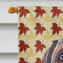 Load image into Gallery viewer, Labrador Chocolate Fall Leaves Portrait Flag Canvas House Size