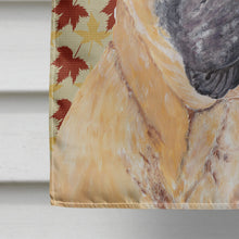Load image into Gallery viewer, Mastiff Fall Leaves Portrait Flag Canvas House Size