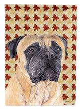 Load image into Gallery viewer, Mastiff Fall Leaves Portrait Flag Canvas House Size