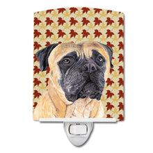 Load image into Gallery viewer, Mastiff Fall Leaves Portrait Ceramic Night Light SC9225CNL