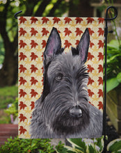 Load image into Gallery viewer, Scottish Terrier Fall Leaves Portrait Garden Flag – Decorative Outdoor Yard Flag