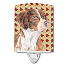 Load image into Gallery viewer, Brittany Fall Leaves Portrait Ceramic Night Light SC9229CNL