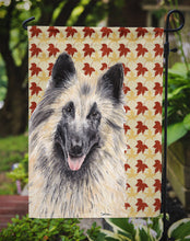 Load image into Gallery viewer, Belgian Tervuren Fall Leaves Portrait Garden Flag – Decorative Outdoor Yard Flag