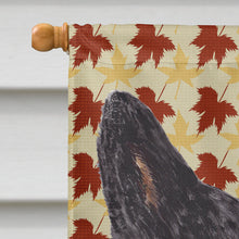 Load image into Gallery viewer, Australian Cattle Dog Fall Leaves Portrait Flag Canvas House Size