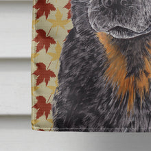 Load image into Gallery viewer, Australian Cattle Dog Fall Leaves Portrait Flag Canvas House Size