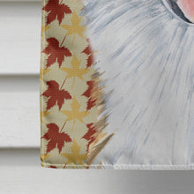 Load image into Gallery viewer, Australian Shepherd Fall Leaves Portrait Flag Canvas House Size