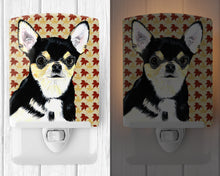 Load image into Gallery viewer, Chihuahua Fall Leaves Portrait Ceramic Night Light SC9239CNL