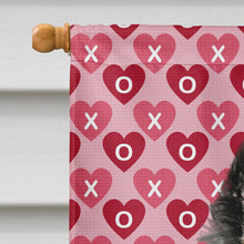 Load image into Gallery viewer, Belgian Sheepdog Hearts Love and Valentine's Day  Flag Canvas House Size
