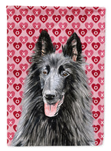 Load image into Gallery viewer, Belgian Sheepdog Hearts Love and Valentine's Day  Flag Canvas House Size