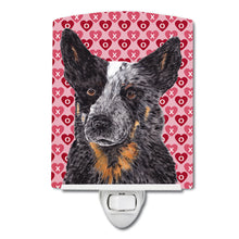 Load image into Gallery viewer, Australian Cattle Dog Hearts Love Valentine's Day Ceramic Night Light SC9243CNL