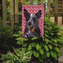 Load image into Gallery viewer, Australian Cattle Dog Hearts Love Valentine's Day Garden Flag – Decorative Outdoor Yard Flag