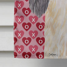 Load image into Gallery viewer, Cavalier Spaniel Hearts Love and Valentine's Day  Flag Canvas House Size