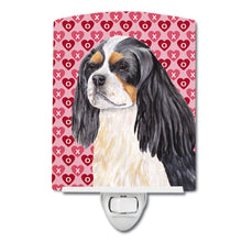 Load image into Gallery viewer, Cavalier Spaniel Hearts Love and Valentine's Day Portrait Ceramic Night Light SC9248CNL