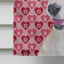 Load image into Gallery viewer, Basenji Hearts Love and Valentine's Day Portrait Flag Canvas House Size
