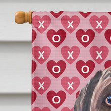 Load image into Gallery viewer, Labrador Chocolate Hearts Love Valentine's Day Flag Canvas House Size