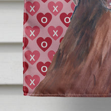 Load image into Gallery viewer, Labrador Chocolate Hearts Love Valentine's Day Flag Canvas House Size