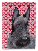Load image into Gallery viewer, Scottish Terrier Hearts Love and Valentine's Day  Flag Canvas House Size
