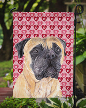 Load image into Gallery viewer, Mastiff Hearts Love and Valentine's Day Portrait Garden Flag – Decorative Outdoor Yard Flag