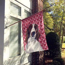 Load image into Gallery viewer, Welsh Springer Spaniel Hearts Love Valentine's Day Flag Canvas House Size