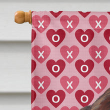 Load image into Gallery viewer, Welsh Springer Spaniel Hearts Love Valentine's Day Flag Canvas House Size