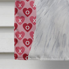 Load image into Gallery viewer, American Eskimo Hearts Love and Valentine's Day Portrait Flag Canvas House Size