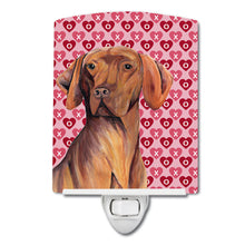 Load image into Gallery viewer, Vizsla Hearts Love and Valentine's Day Portrait Ceramic Night Light SC9261CNL