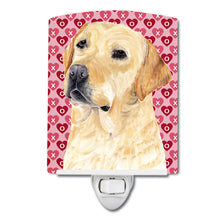 Load image into Gallery viewer, Labrador Yellow Hearts Love Valentine's Day Ceramic Night Light SC9263CNL