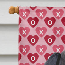 Load image into Gallery viewer, Labrador Black Hearts Love Valentine's Day Flag Canvas House Size