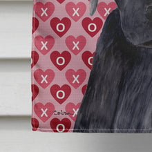 Load image into Gallery viewer, Labrador Black Hearts Love Valentine's Day Flag Canvas House Size