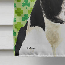 Load image into Gallery viewer, Boston Terrier St. Patrick's Day Shamrock Portrait Flag Canvas House Size