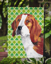 Load image into Gallery viewer, Beagle St. Patrick's Day Shamrock Portrait Garden Flag – Decorative Outdoor Yard Flag