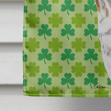 Load image into Gallery viewer, Bulldog English St. Patrick's Day Shamrock Flag Canvas House Size