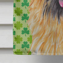 Load image into Gallery viewer, Cairn Terrier St. Patrick's Day Shamrock Portrait Flag Canvas House Size