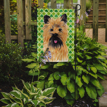 Load image into Gallery viewer, Cairn Terrier St. Patrick's Day Shamrock Portrait Garden Flag – Decorative Outdoor Yard Flag