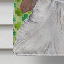 Load image into Gallery viewer, Welsh Springer Spaniel St. Patrick's Day Shamrock Flag Canvas House Size