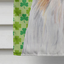 Load image into Gallery viewer, Shih Tzu St. Patrick's Day Shamrock Portrait Flag Canvas House Size