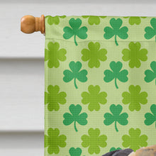 Load image into Gallery viewer, Mastiff St. Patrick's Day Shamrock Portrait Flag Canvas House Size