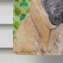 Load image into Gallery viewer, Mastiff St. Patrick's Day Shamrock Portrait Flag Canvas House Size