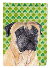 Load image into Gallery viewer, Mastiff St. Patrick's Day Shamrock Portrait Flag Canvas House Size