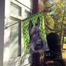 Load image into Gallery viewer, Scottish Terrier St. Patrick's Day Shamrock Portrait Flag Canvas House Size