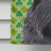 Load image into Gallery viewer, Scottish Terrier St. Patrick's Day Shamrock Portrait Flag Canvas House Size