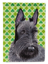 Load image into Gallery viewer, Scottish Terrier St. Patrick's Day Shamrock Portrait Flag Canvas House Size