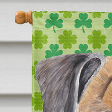 Load image into Gallery viewer, Boxer St. Patrick's Day Shamrock Portrait Flag Canvas House Size
