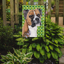 Load image into Gallery viewer, Boxer St. Patrick's Day Shamrock Portrait Garden Flag – Decorative Outdoor Yard Flag